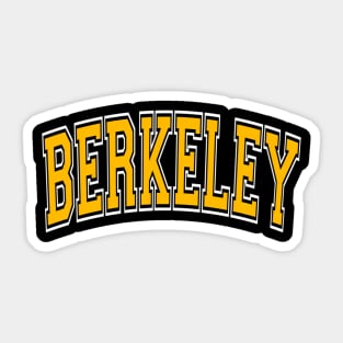 Berkeley California Ca Varsity Amber Text Sticker